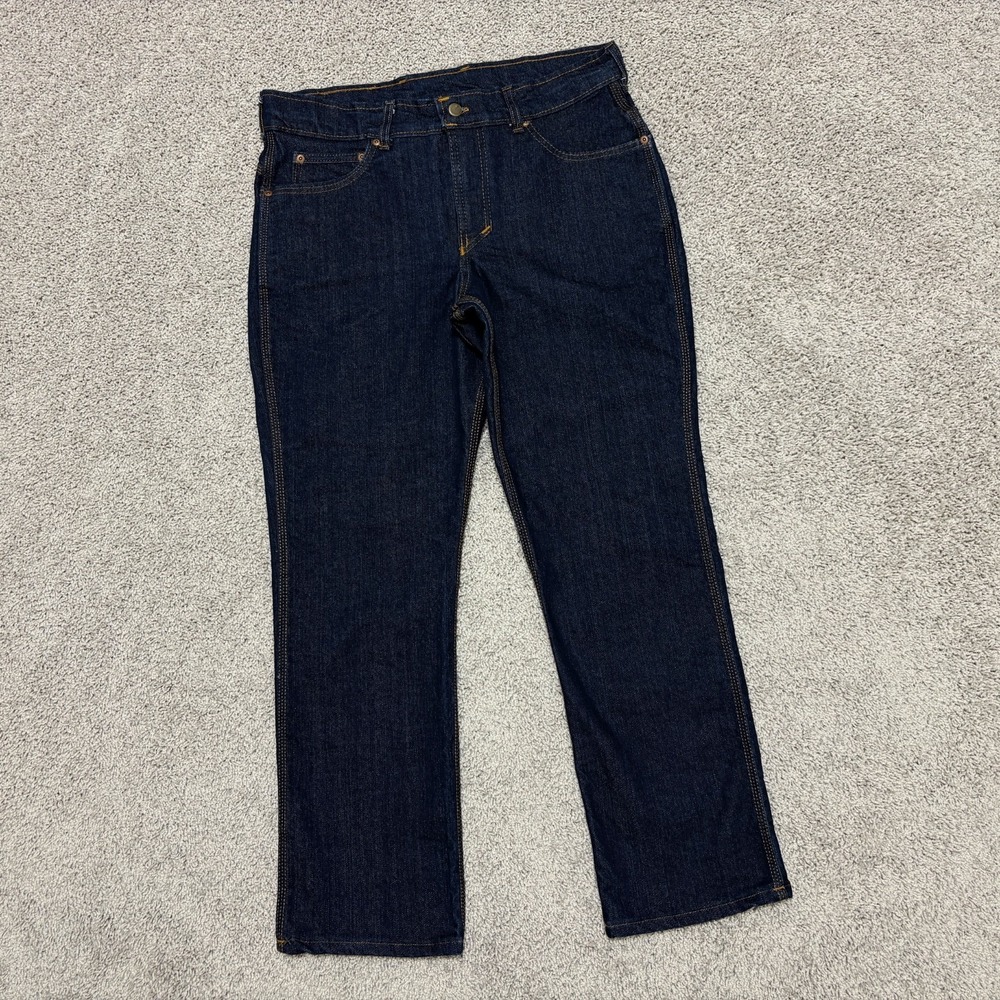 Origin Maine Jeans Legit Fit Straight Dark Wash Blue Made in USA Mens 34x29